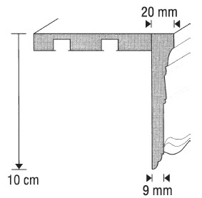 Garnýže Vela výška čela 10cm Garnýže Vela výška čela 10cm